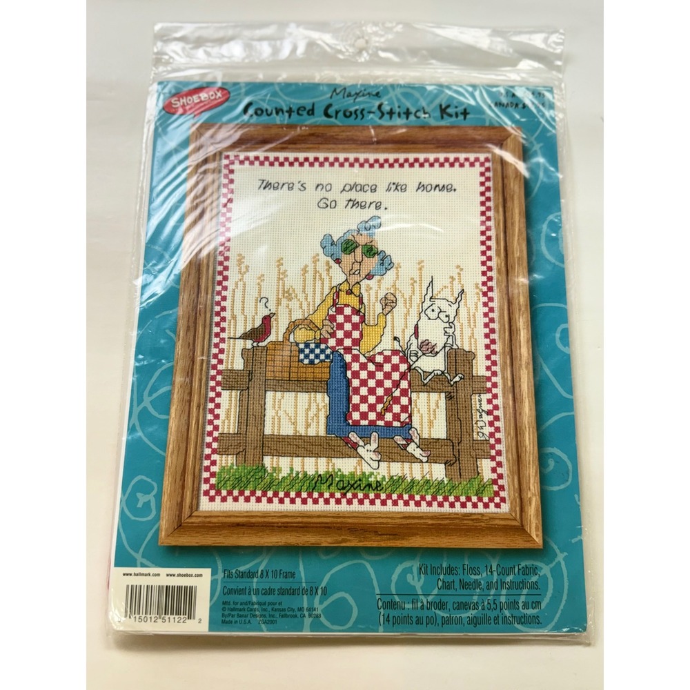 Vintage Hallmark Shoebox Maxine Counted Cross Stitch Kit Go Home Humorous